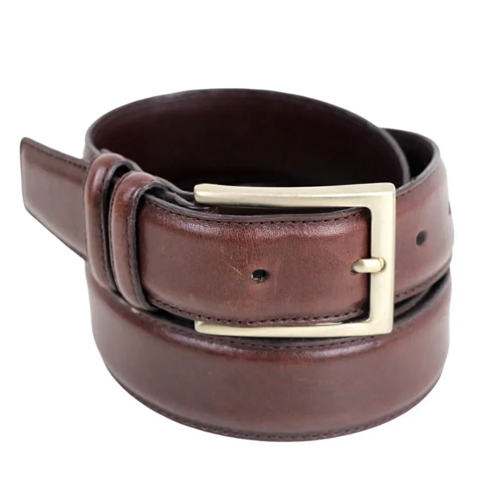Men's Warehous BROWN GENUINE LEATHER 1 1/4